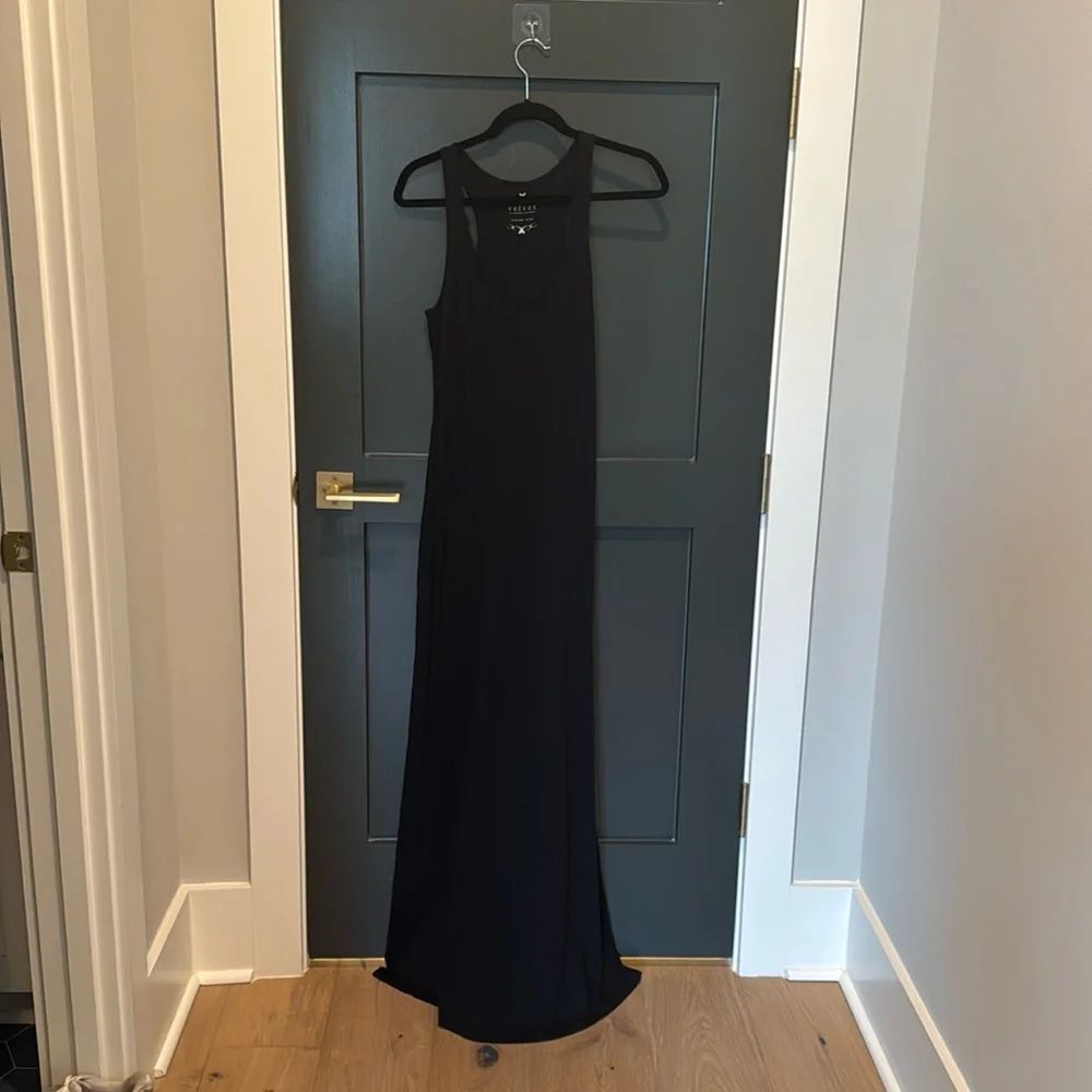 Velvet Black Maxi Dress Size M NWOT